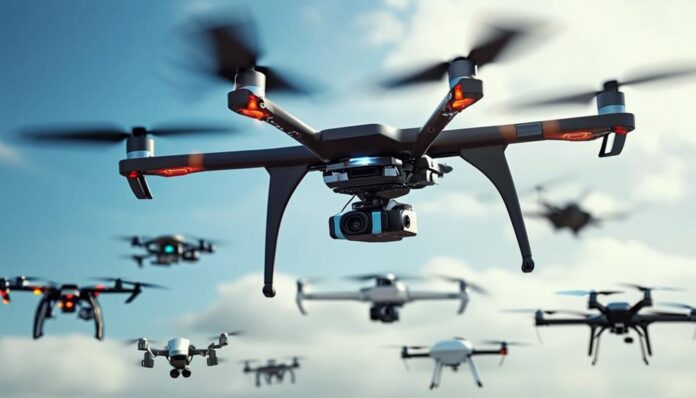 inova o a rea com drones